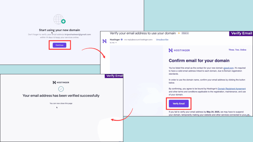Step 12 Verify Email Address