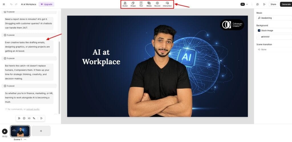 Colossyan - video generation