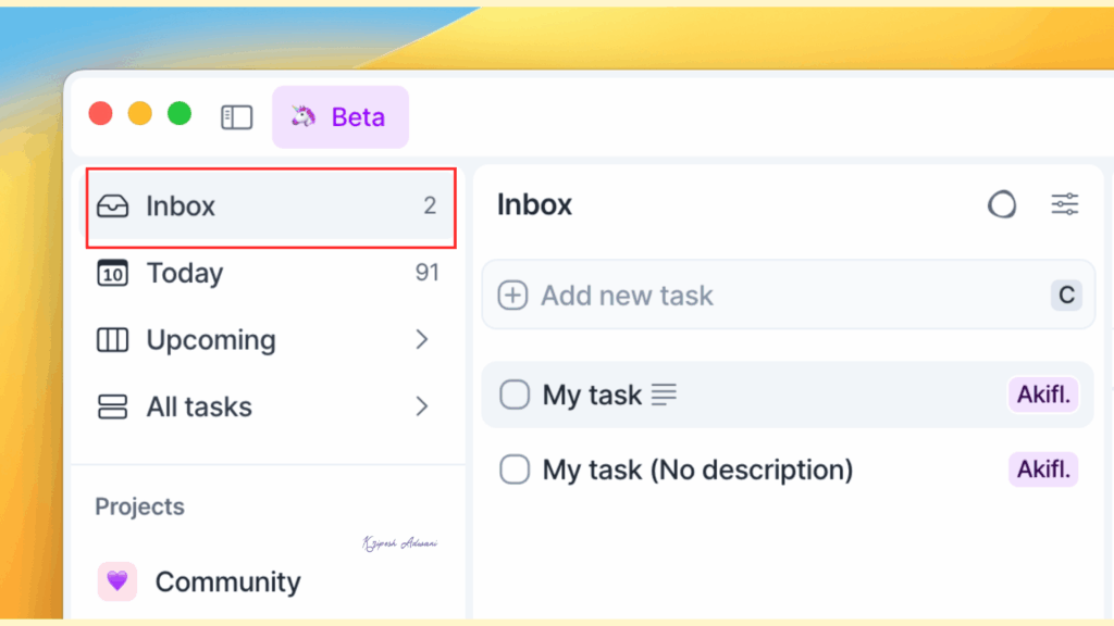 Akiflow Single Inbox