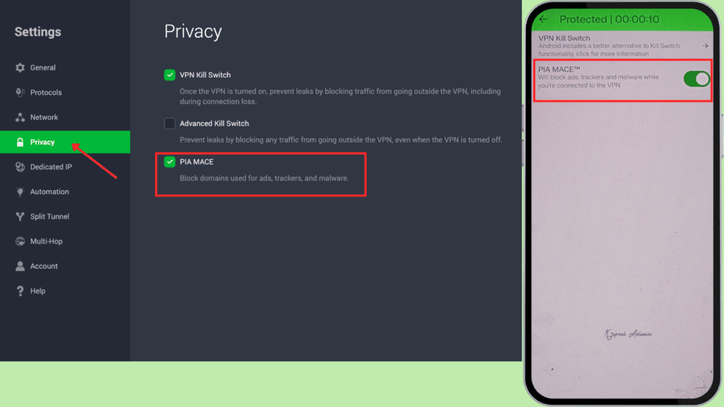 Private Internet Access Review 2026: Speeds, Privacy & Real Test Results 26 PIA Ad blocker