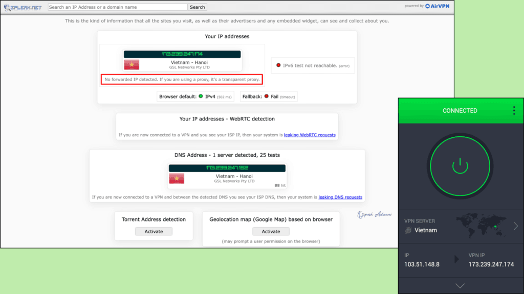 Private Internet Access Review 2026: Speeds, Privacy & Real Test Results 18 PIA VPN DNS leak test result