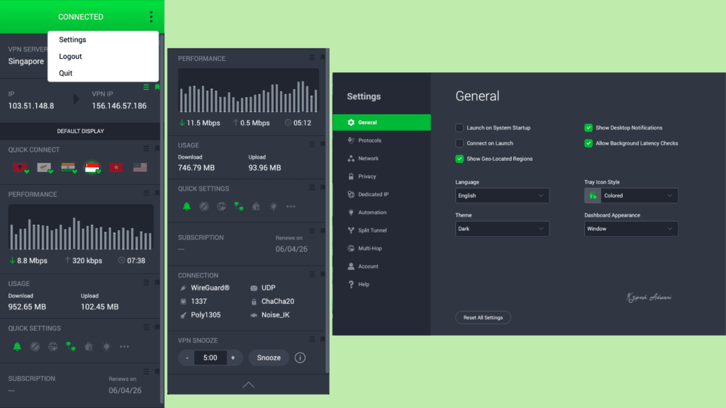 Private Internet Access Review 2026: Speeds, Privacy & Real Test Results 24 PIA macOS user interface